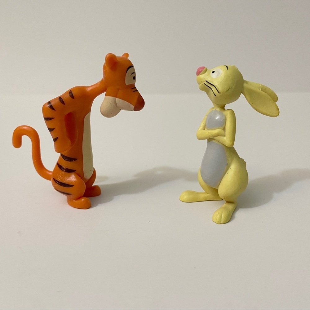 Disney Winnie the Pooh Tigger & Rabbit Mini PVC Figure Toy Lot